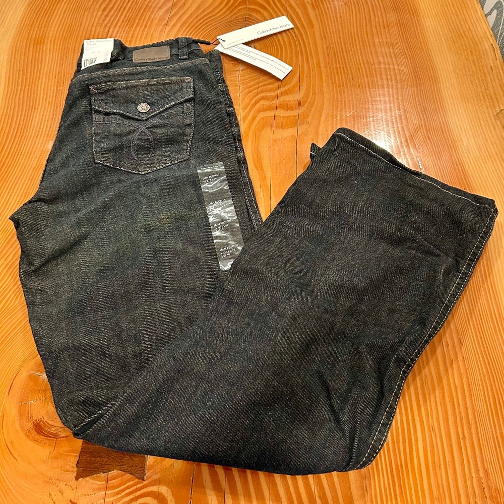 Calvin Klein Lean Bootcut Jeans 10x32 NWT